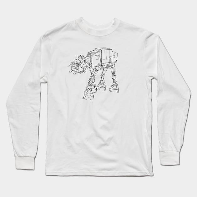 Robot Vintage Patent Drawing Long Sleeve T-Shirt by skstring